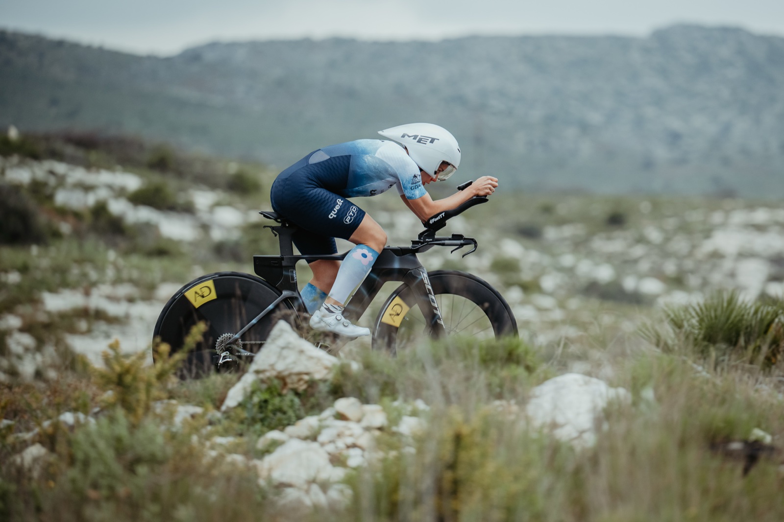 SaBRe Disc in race — rocky terrain